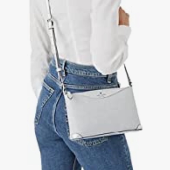 COPY - 🆕 KATE SPADE | Lunar Light Silver Shimmy Glitter Purse Crossbody - Picture 5 of 9
